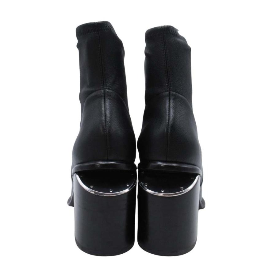 良品 Alexander Wang アレキサンダーワン ナッパレザー ショートブーツ デザインヒール シューズ 靴 36.5/23.5 黒 ブラック レディース 古着 中古 | alexanderwang | 03