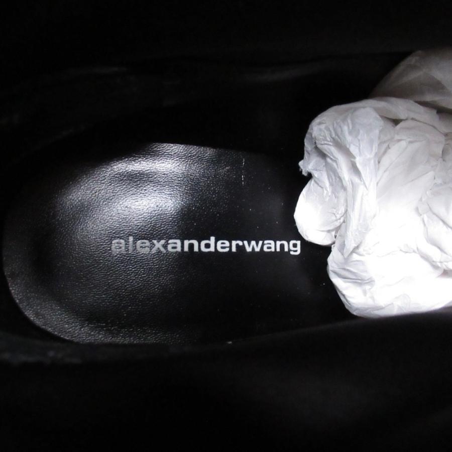 良品 Alexander Wang アレキサンダーワン ナッパレザー ショートブーツ デザインヒール シューズ 靴 36.5/23.5 黒 ブラック レディース 古着 中古 | alexanderwang | 07