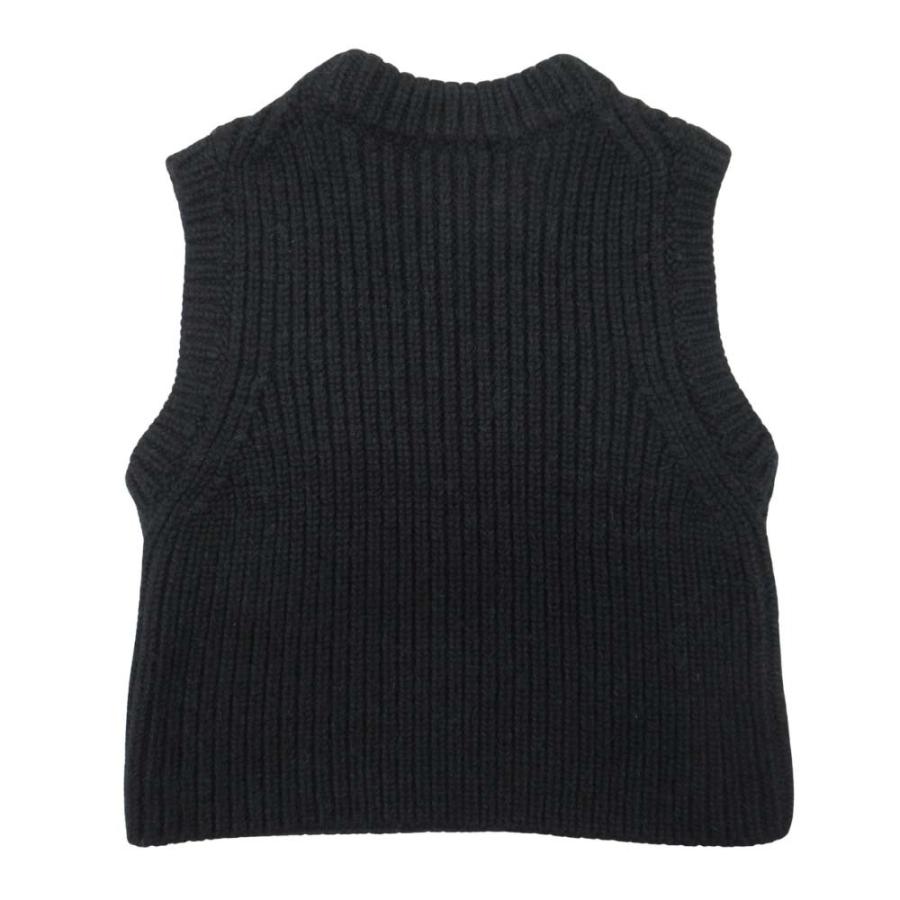 美品 CECILIE BAHNSEN セシリーバンセン ケーブル編み ニットベスト ウールアルパカ セーター XS/S 黒 ブラック レディース 古着 中古 |  | 01