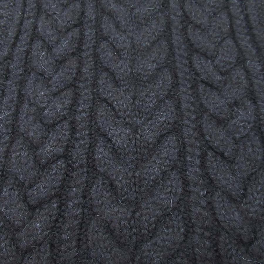 美品 CECILIE BAHNSEN セシリーバンセン ケーブル編み ニットベスト ウールアルパカ セーター XS/S 黒 ブラック レディース 古着 中古 |  | 03