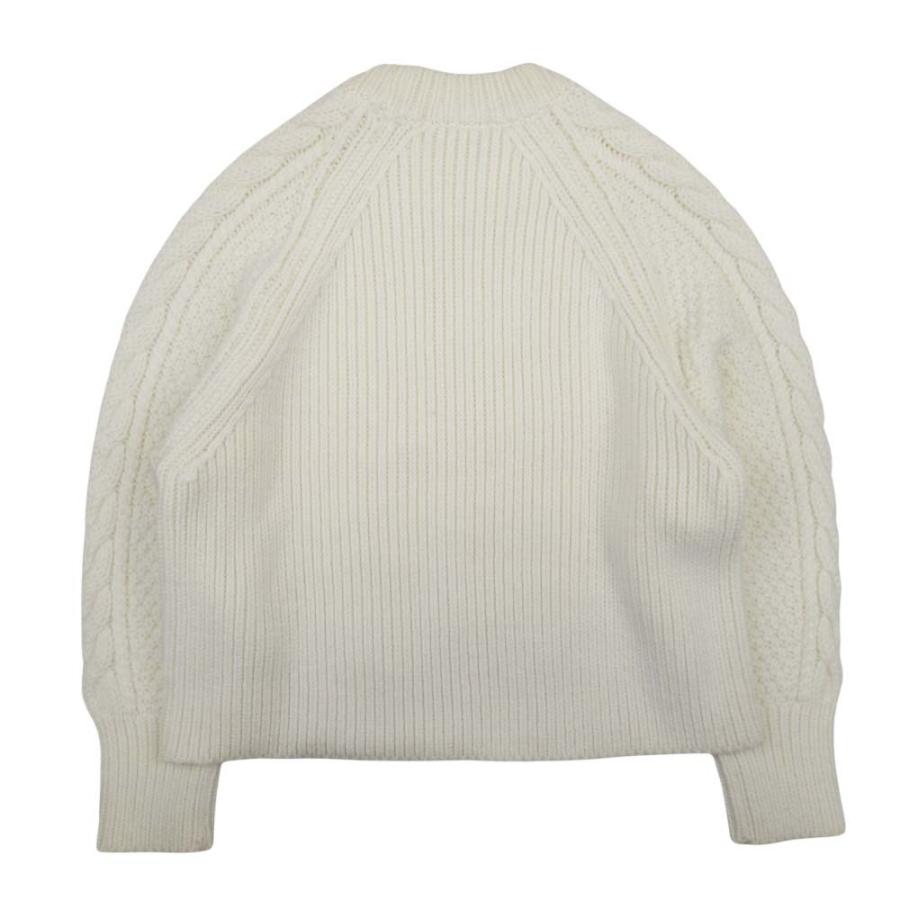 良品 CECILIE BAHNSEN セシリーバンセン ケーブル編み ニット クルーネック セーター トップス XS/S オフホワイト レディース 古着 中古 |  | 01