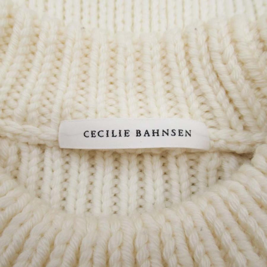 良品 CECILIE BAHNSEN セシリーバンセン ケーブル編み ニット クルーネック セーター トップス XS/S オフホワイト レディース 古着 中古 |  | 04