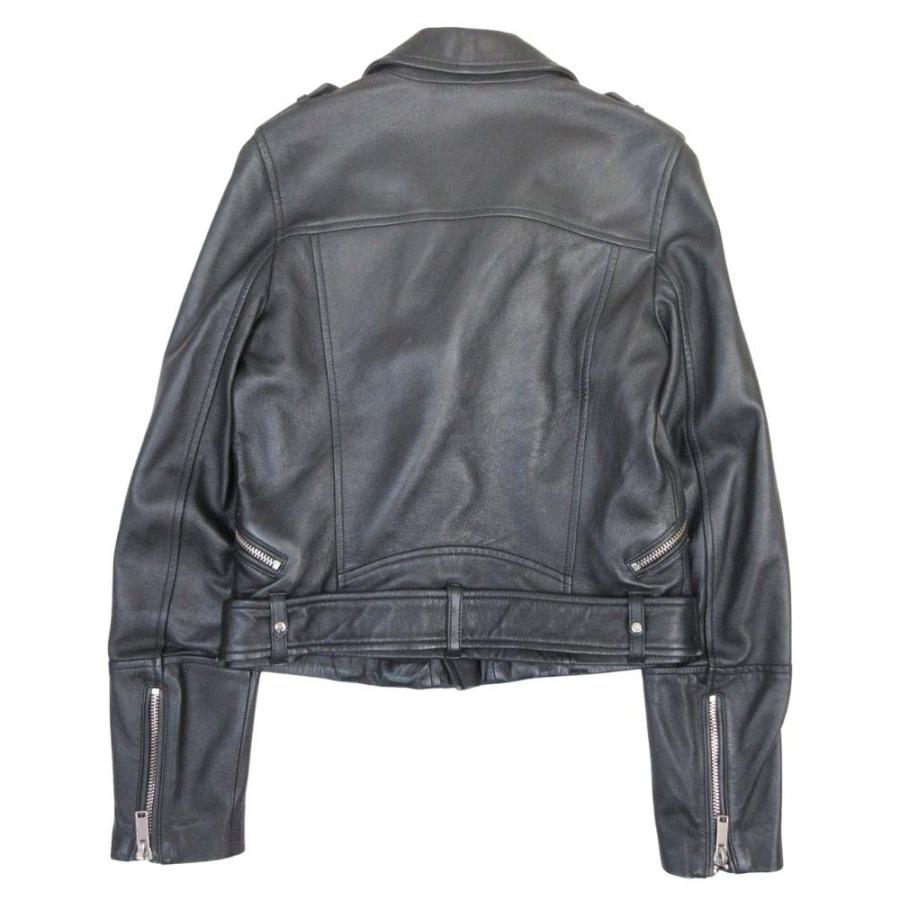 ZARA（ザラ） 美品 羊革 レザー ダブルライダース ブルゾン バイカー