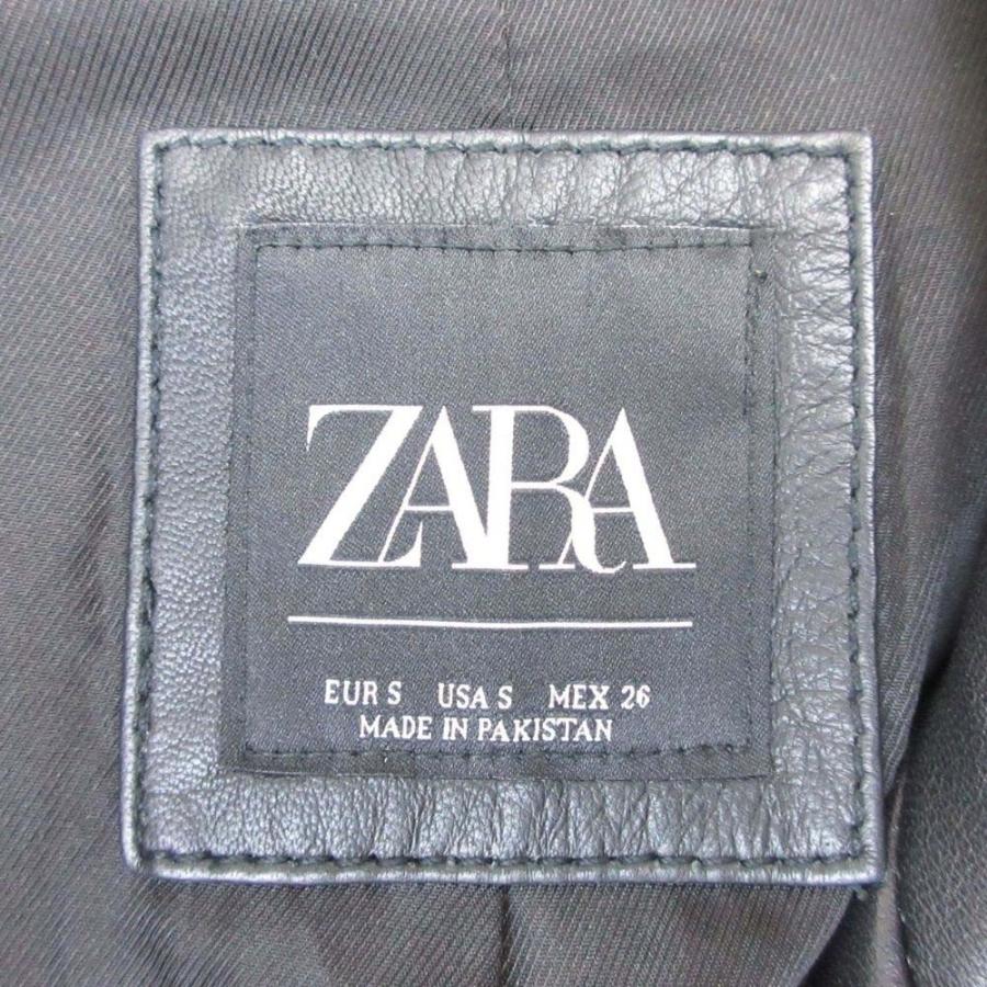 ZARA（ザラ） 美品 羊革 レザー ダブルライダース ブルゾン バイカー