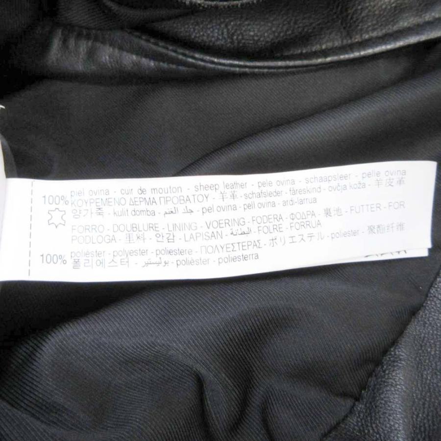 ZARA（ザラ） 美品 羊革 レザー ダブルライダース ブルゾン バイカー
