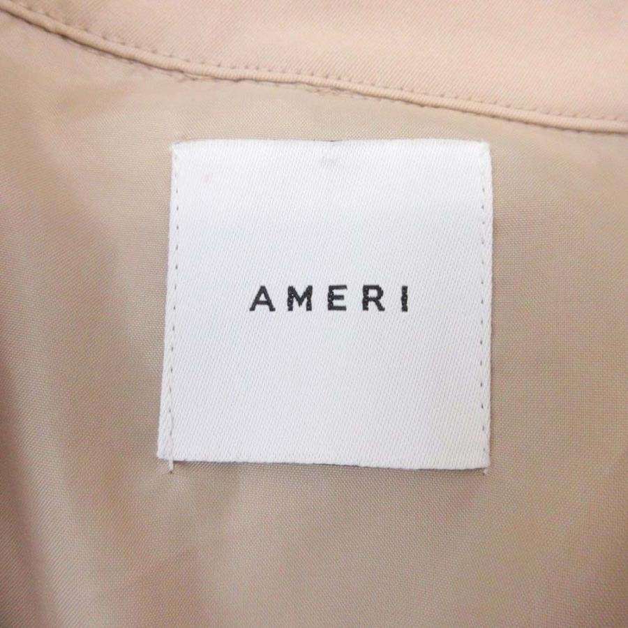 美品 AMERI アメリ 19ss BACK PLEATS TRENCH バックプリーツ トレンチコート ジャケット アウター ロング ベージュ レディース 古着 中古 | Ameri | 06
