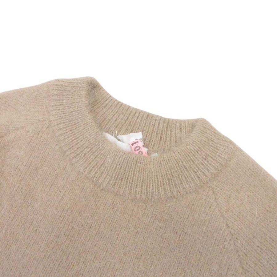 美品 CLANE クラネ ANGORA COMPACT KNIT TOPS コットンアンゴラニット セーター プルオーバー コンパクト 1 長袖 ベージュ レディース 古着 中古 | CLANE | 02