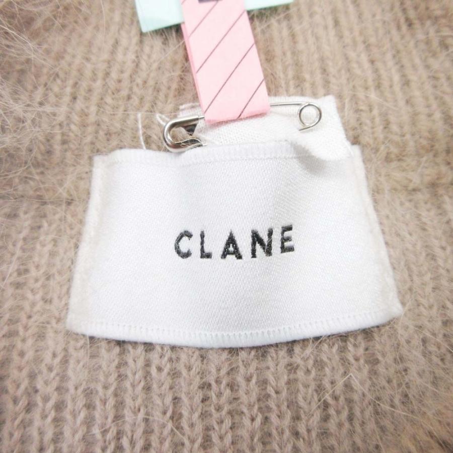 美品 CLANE クラネ ANGORA COMPACT KNIT TOPS コットンアンゴラニット セーター プルオーバー コンパクト 1 長袖 ベージュ レディース 古着 中古 | CLANE | 04