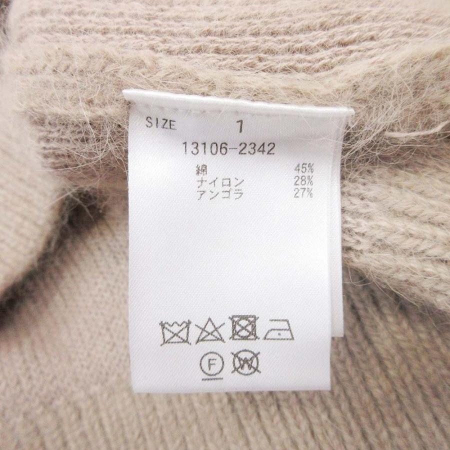 美品 CLANE クラネ ANGORA COMPACT KNIT TOPS コットンアンゴラニット セーター プルオーバー コンパクト 1 長袖 ベージュ レディース 古着 中古 | CLANE | 05