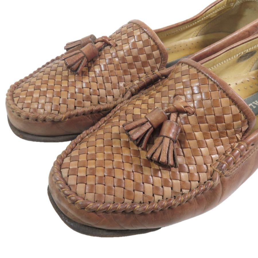 BALLY バリー タッセル 編み込み メッシュ レザー ローファー スリッポン シューズ 36 ブラウン レディース 古着 中古 | Bally | 05