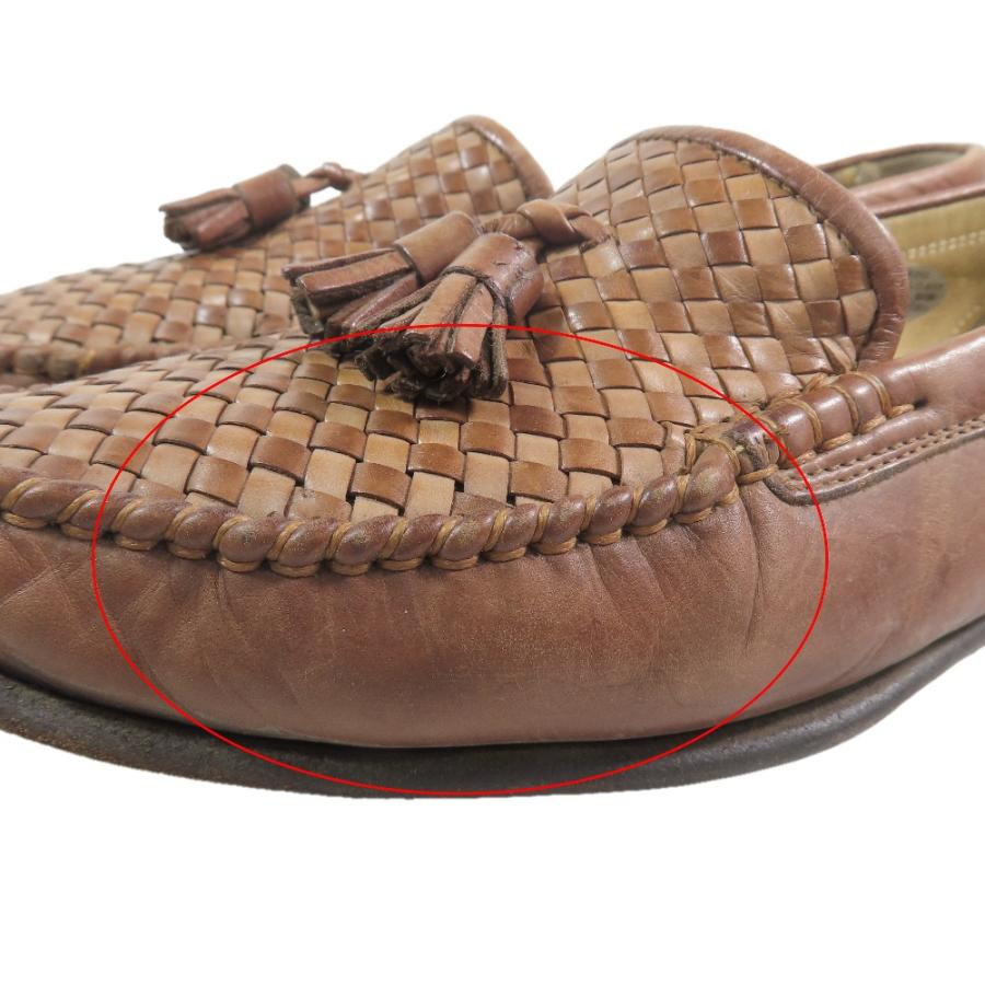 BALLY バリー タッセル 編み込み メッシュ レザー ローファー スリッポン シューズ 36 ブラウン レディース 古着 中古 | Bally | 07