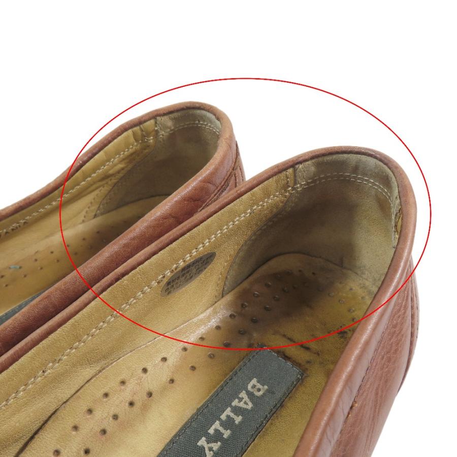 BALLY バリー タッセル 編み込み メッシュ レザー ローファー スリッポン シューズ 36 ブラウン レディース 古着 中古 | Bally | 08
