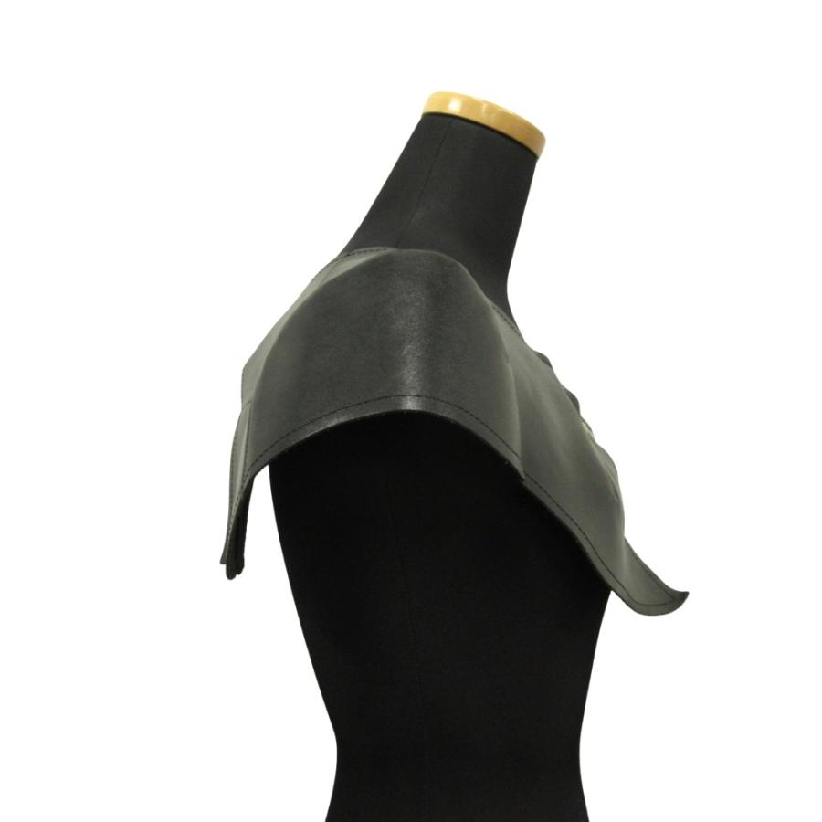 良品 COMME des GARCONS コムデギャルソン 10ss レザー ショルダー パッド 甲冑 鎧 ベルト アーカイブ 黒 ブラック レディース 古着 中古 | COMME des GARCONS | 02