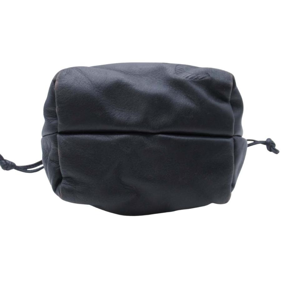 LOEWE（ロエベ） 良品 vintage アナグラム ロゴ型押し 巾着 ショルダー 