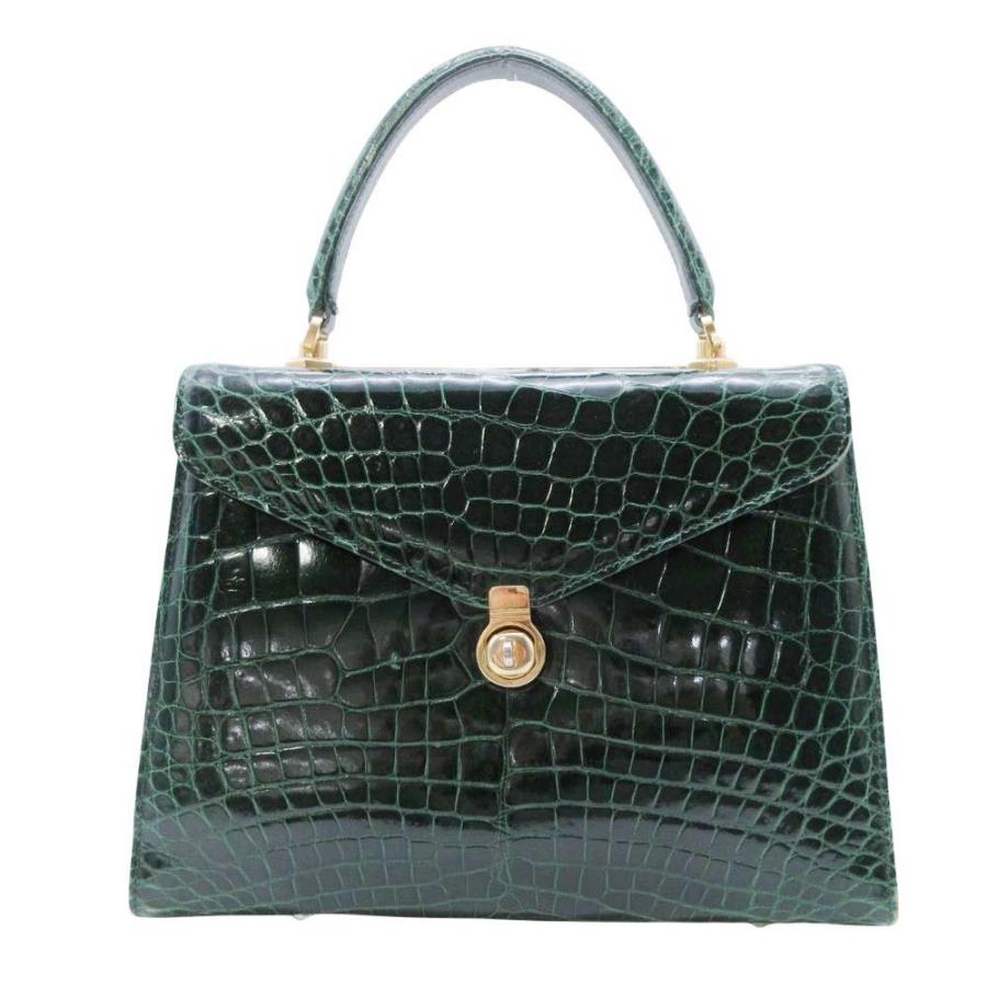 良品 no brand ノーブランド クロコダイルレザー エナメル 