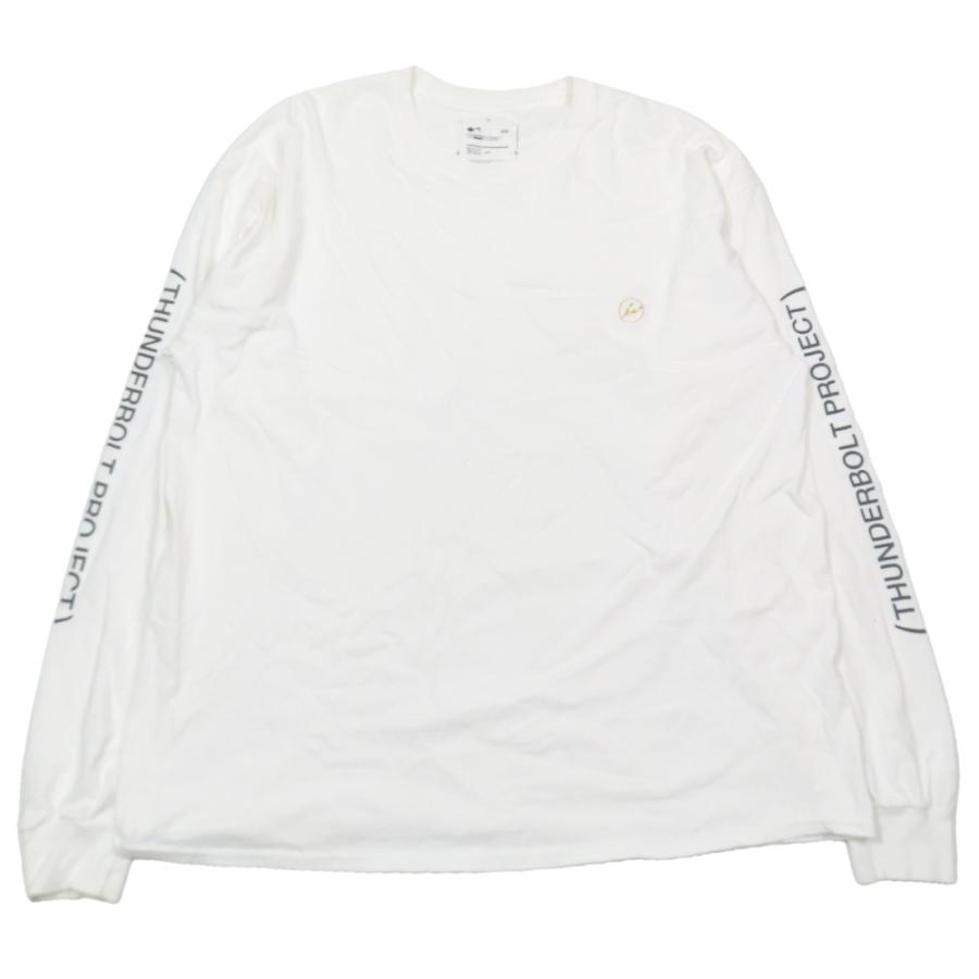 FRAGMENT フラグメント THUNDERBOLT PROJECT サンダーボルト プロジェクト ポケモン ピカチュウ Tシャツ 長袖 カットソー XL 白 メンズ 古着 中古 | fragment design