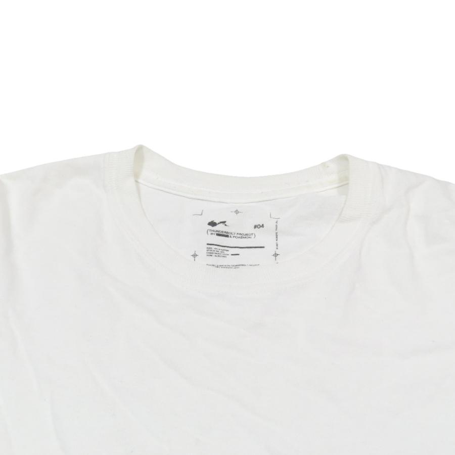 FRAGMENT フラグメント THUNDERBOLT PROJECT サンダーボルト プロジェクト ポケモン ピカチュウ Tシャツ 長袖 カットソー XL 白 メンズ 古着 中古 | fragment design | 02