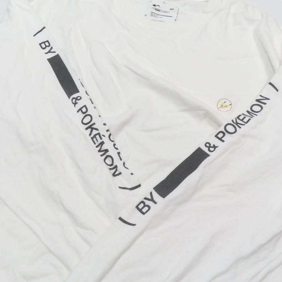 FRAGMENT フラグメント THUNDERBOLT PROJECT サンダーボルト プロジェクト ポケモン ピカチュウ Tシャツ 長袖 カットソー XL 白 メンズ 古着 中古 | fragment design | 04