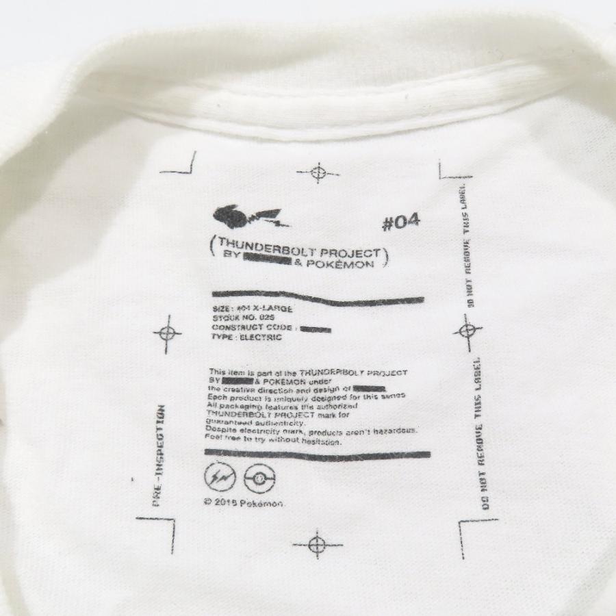 FRAGMENT フラグメント THUNDERBOLT PROJECT サンダーボルト プロジェクト ポケモン ピカチュウ Tシャツ 長袖 カットソー XL 白 メンズ 古着 中古 | fragment design | 05