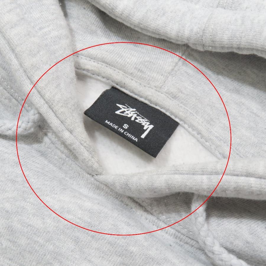 良品 STUSSY ステューシー COLLEGIATE FLORAL HOODIE スウェット パーカー プルオーバー 長袖 裏起毛 カットソー S グレー メンズ 古着 中古 | STUSSY | 08