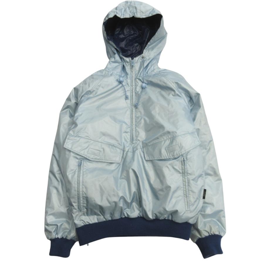 MONCLER モンクレール 80's 90's プルオーバー ダウン ジャケット ゴアテックス GORE-TEX アシックス期 ヴィンテージ 青 ブルー レディース 古着 中古 | MONCLER