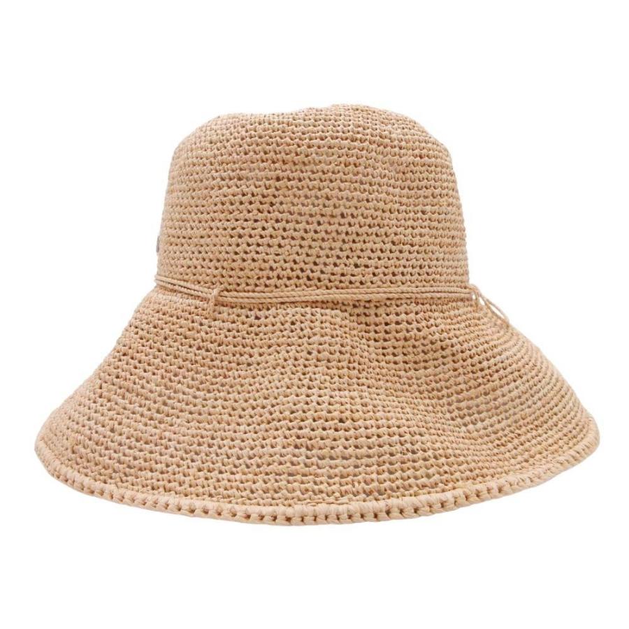 良品 HELEN KAMINSKI ヘレンカミンスキー PROVENCE10 プロヴァンス クラウンハット ラフィア 麦わら帽子 ストローハット ベージュ レディース 古着 中古 | Helen Kaminski
