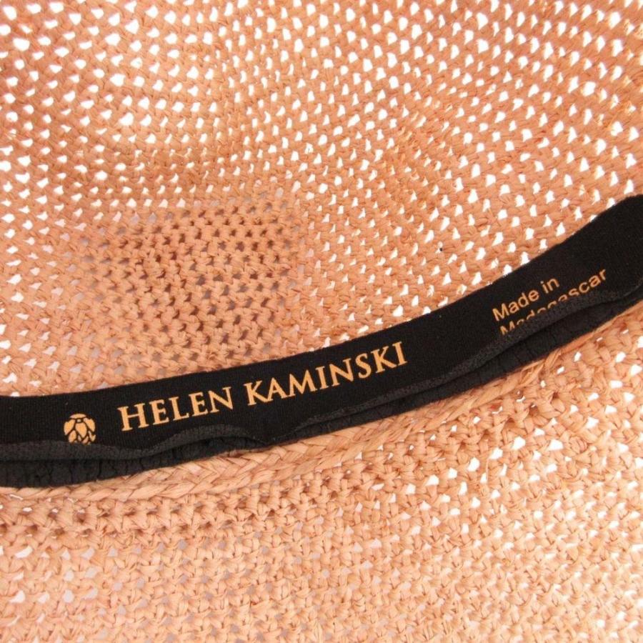 良品 HELEN KAMINSKI ヘレンカミンスキー PROVENCE10 プロヴァンス クラウンハット ラフィア 麦わら帽子 ストローハット ベージュ レディース 古着 中古 | Helen Kaminski | 08
