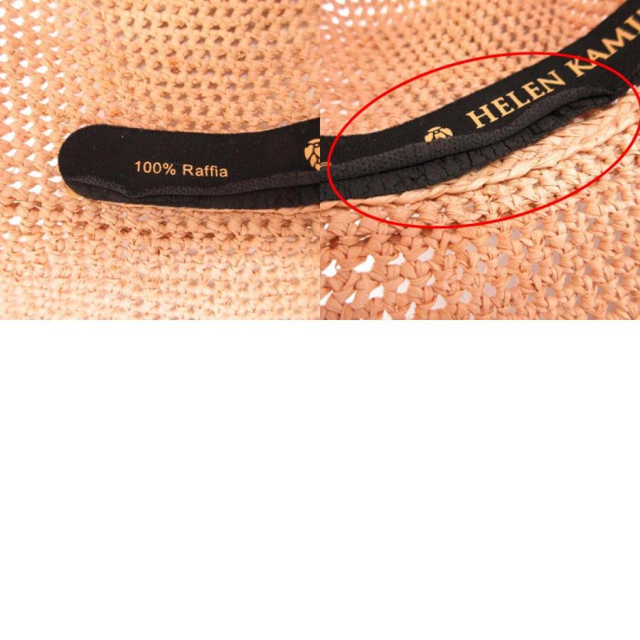 良品 HELEN KAMINSKI ヘレンカミンスキー PROVENCE10 プロヴァンス クラウンハット ラフィア 麦わら帽子 ストローハット ベージュ レディース 古着 中古 | Helen Kaminski | 09