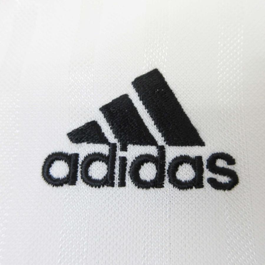 良品 adidas アディダス ロゴ刺繍 ライン ジャージ 上下 セットアップ 2点 トラックジャケット パンツ ボトムス O 白 ホワイト メンズ 古着 中古 | adidas | 07