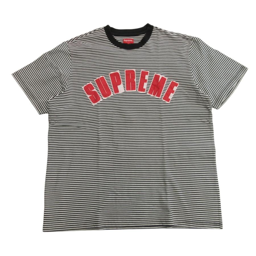 Supreme Arc Applique S/S Top 20ss ボーダー Supreme（シュプリーム） 美品 20ss Arc Applique S/S Top アーチロゴ