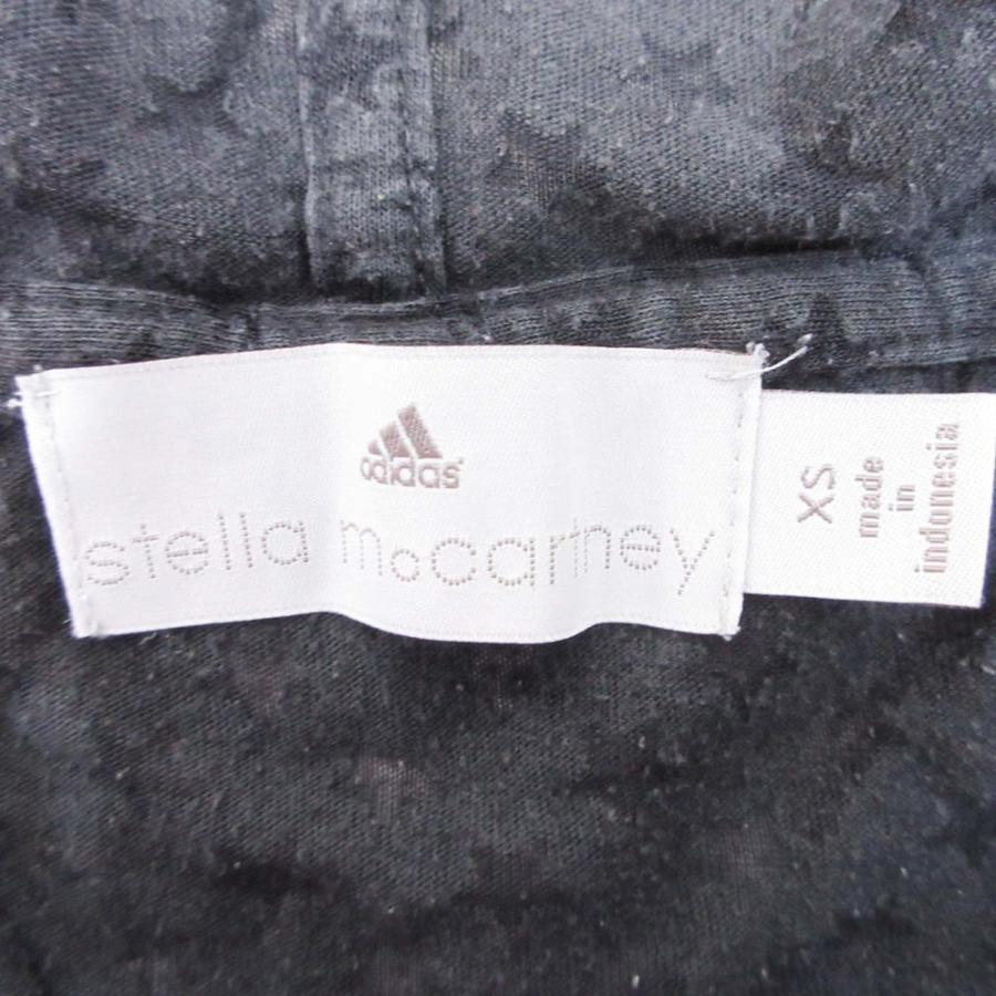 adidas by Stella McCartney アディダスバイステラマッカートニー 星柄 スター パーカー プルオーバー フーディ XS 黒 ブラック レディース 古着 中古 | adidas by Stella McCartney | 05