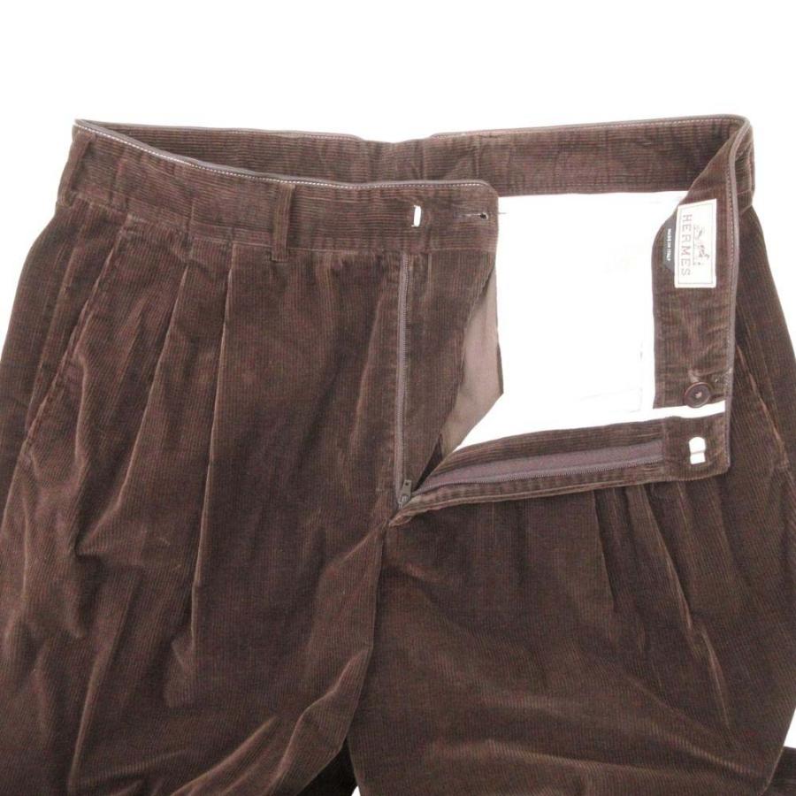 HERMES（エルメス） コーデュロイ スラックス ワイドテーパードパンツ