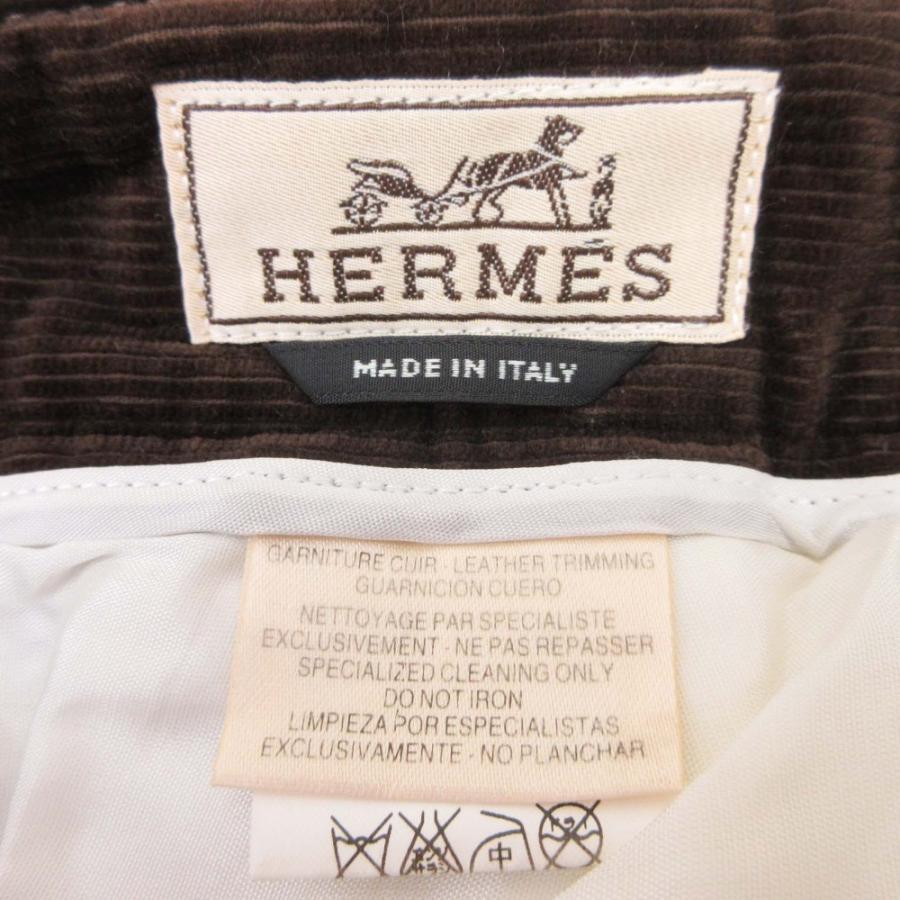 HERMES（エルメス） コーデュロイ スラックス ワイドテーパードパンツ