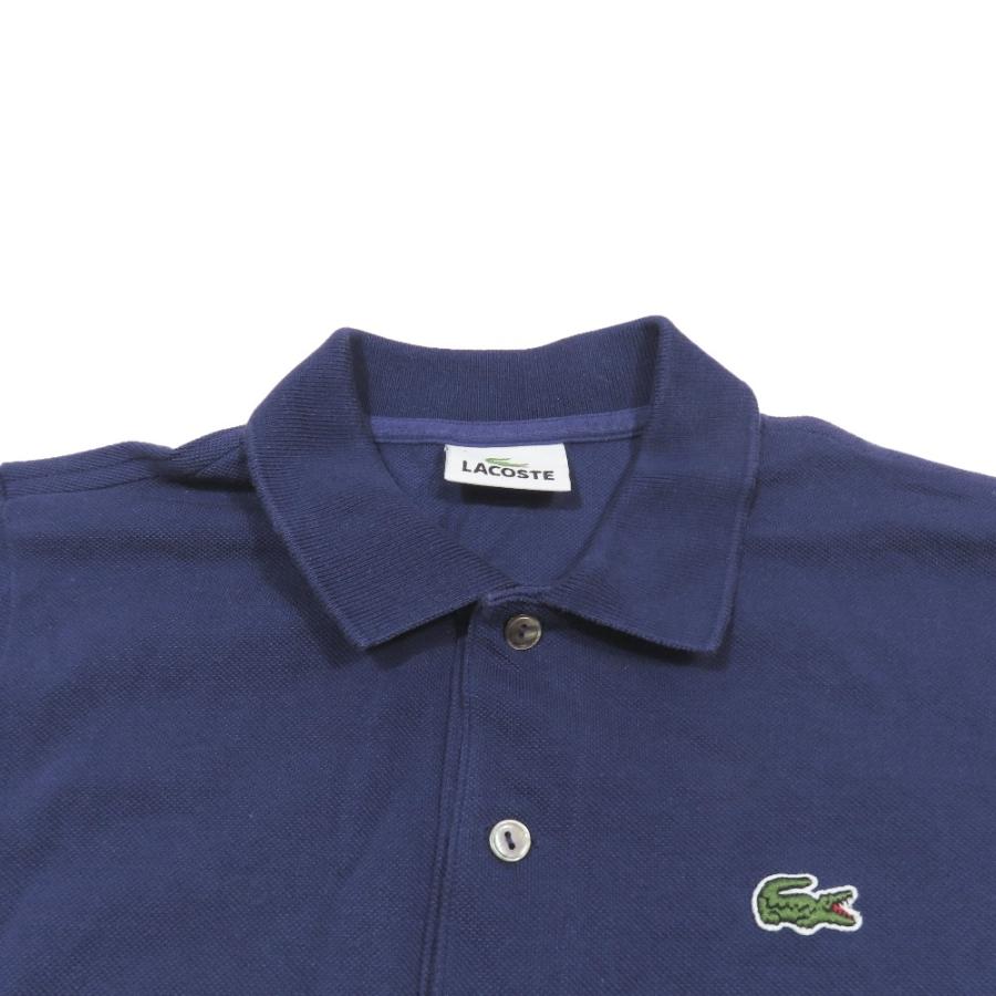 良品 LACOSTE ラコステ ポロシャツ ブラウス 半袖 ワンポイント ロゴ カットソー コットン 40 パープル レディース 古着 中古 | LACOSTE | 02