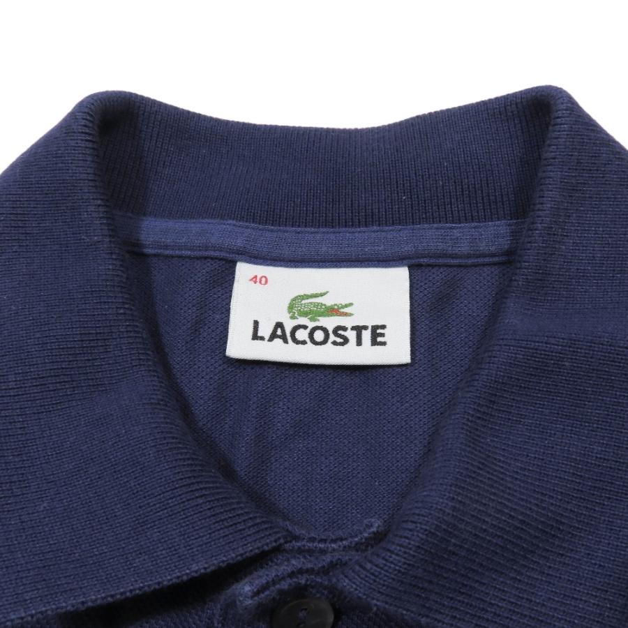良品 LACOSTE ラコステ ポロシャツ ブラウス 半袖 ワンポイント ロゴ カットソー コットン 40 パープル レディース 古着 中古 | LACOSTE | 04