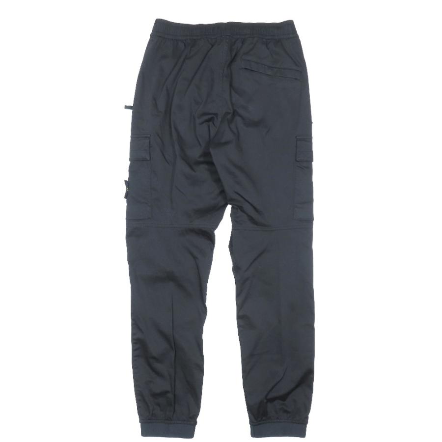 美品 STONE  ストーンアイランド  24SS ワッペン付き レギュラー フィット カーゴパンツ イージーパンツ 30 ブラック メンズ 古着 中古 USED STONE ISLAND（ストーン アイランド） 美品 24SS ワッペン付き