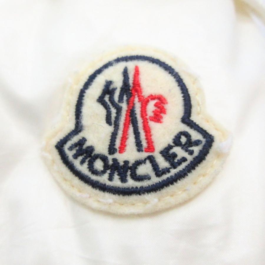 良品 MONCLER モンクレール 22aw フード ジップアップ パーカー ジャケット ロゴ ライン 裏起毛 H20938G00030 サイズXS 白 ホワイト メンズ 古着 中古 | MONCLER | 06