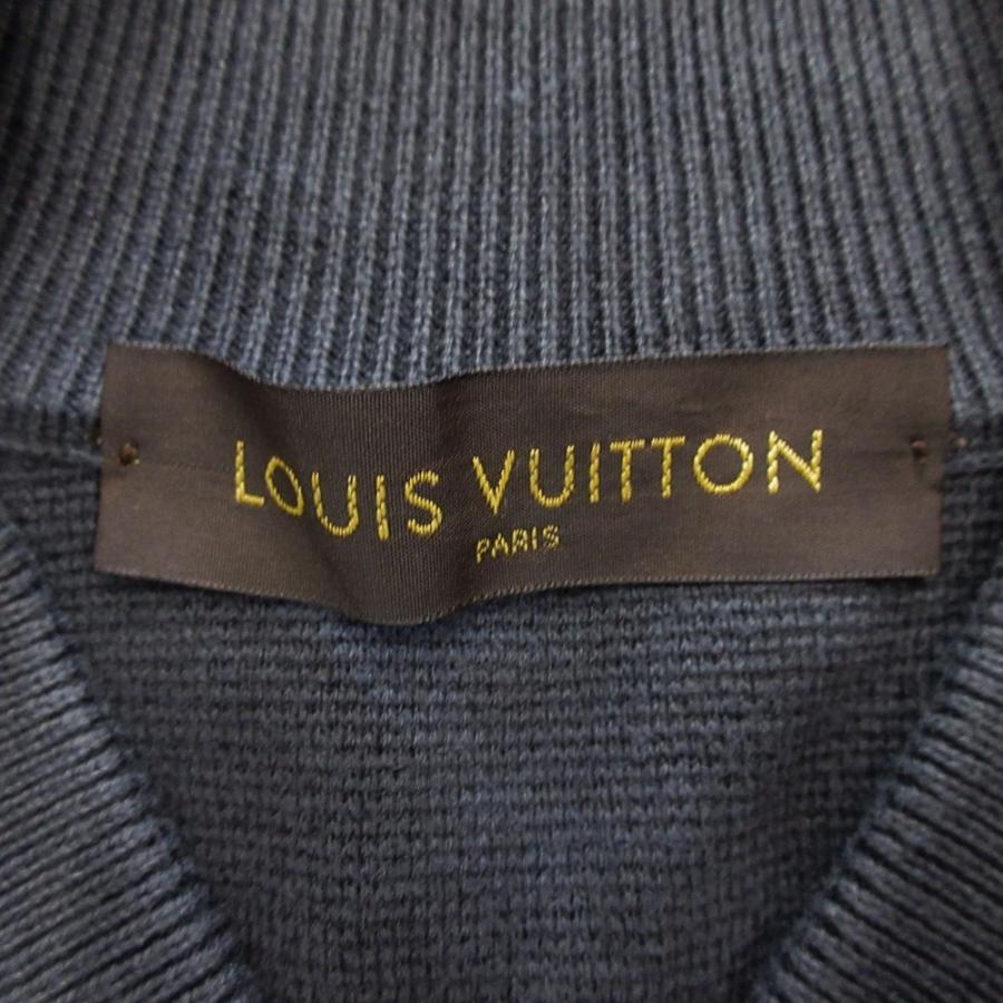 LOUIS VUITTON ルイヴィトン LVサークルロゴ ニット ジャケット ブルゾン カシミヤブレンド コットン 袖切替 サイズXS グレー メンズ 古着 中古 | LOUIS VUITTON | 07