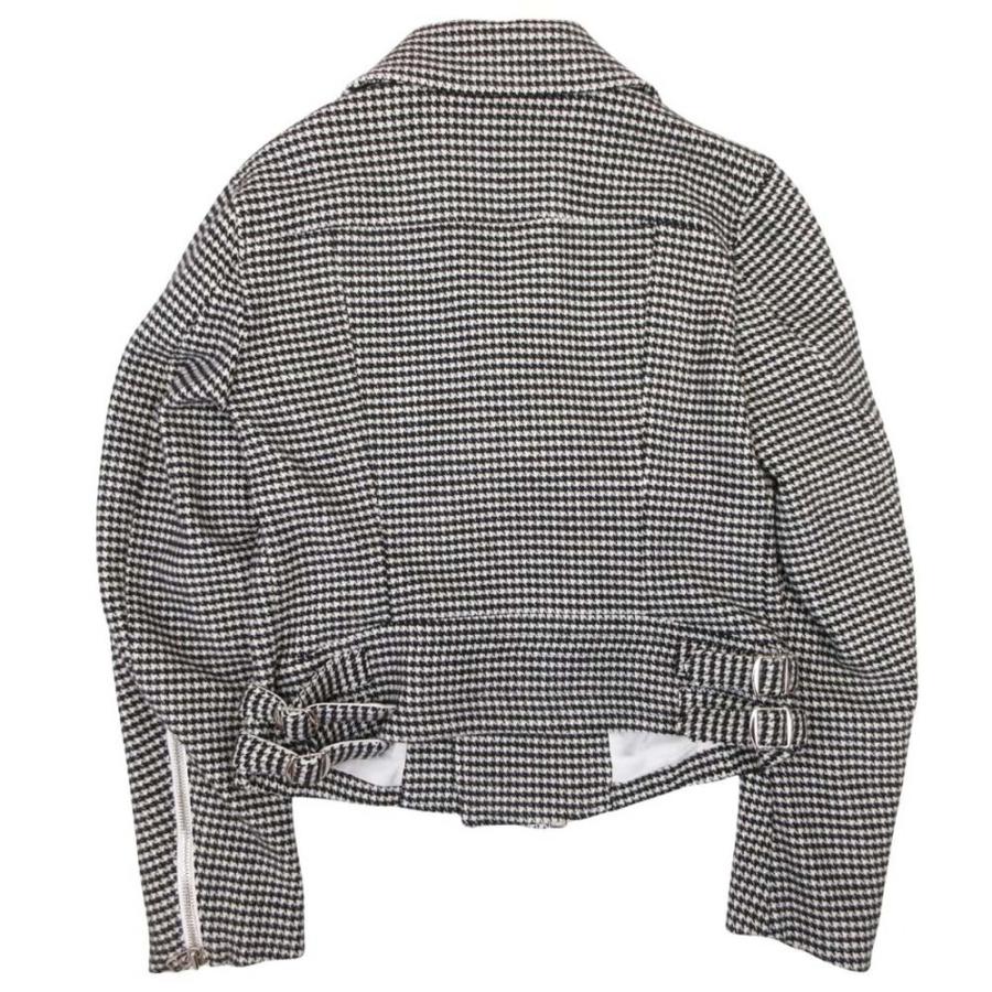 bajra（バジュラ） 美品 千鳥格子 ダブルライダース ジャケット ウール 