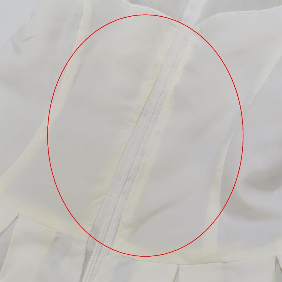 良品 Rene ルネ 19SS 花柄 チュールドレス ノースリーブ ワンピース 6926990 フレアスカート ハーフ 膝丈 34 ホワイト レディース 古着 中古 | Rene | 07