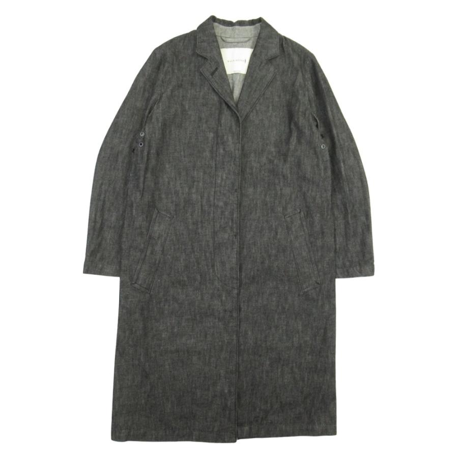美品 Mackintosh マッキントッシュ デニム チェスターコート テイラーカラー ジャケット アウター 8 インディゴ レディース 古着 中古 | Mackintosh