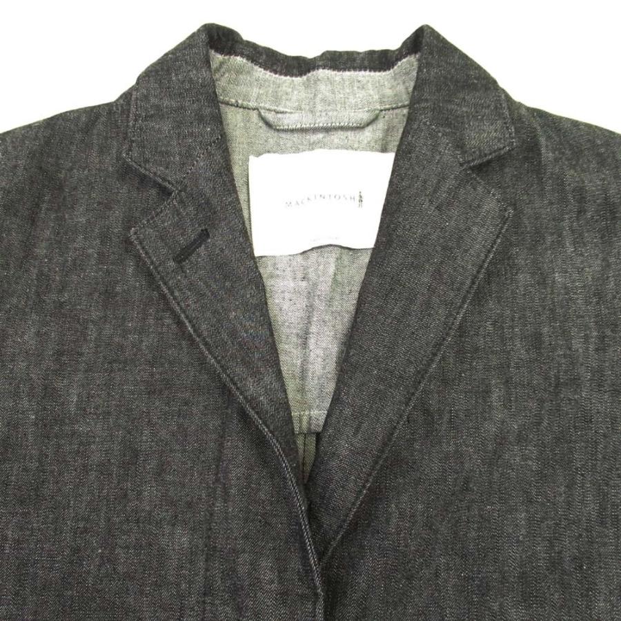 美品 Mackintosh マッキントッシュ デニム チェスターコート テイラーカラー ジャケット アウター 8 インディゴ レディース 古着 中古 | Mackintosh | 03