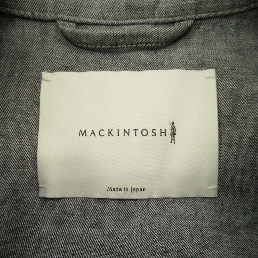 美品 Mackintosh マッキントッシュ デニム チェスターコート テイラーカラー ジャケット アウター 8 インディゴ レディース 古着 中古 | Mackintosh | 07