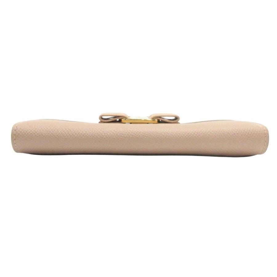 未使用 Salvatore Ferragamo サルヴァトーレフェラガモ レザー ヴァラリボン 長財布 財布 ウォレットケース ゴールド金具 ピンク レディース 古着 中古 |  | 03