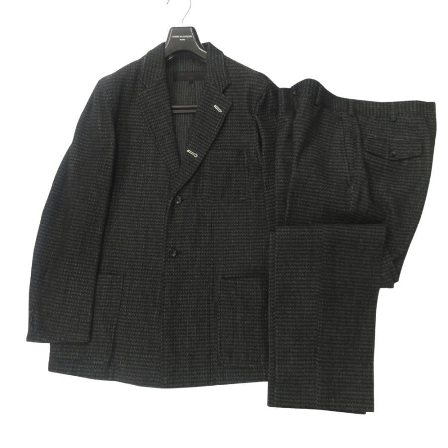 美品 COMME des GARCONS HOMME コムデギャルソンオム 00aw セットアップ ジャケット パンツ 田中オム 00's ヴィンテージ M グレー メンズ 古着 中古 | COMME des GARCONS HOMME
