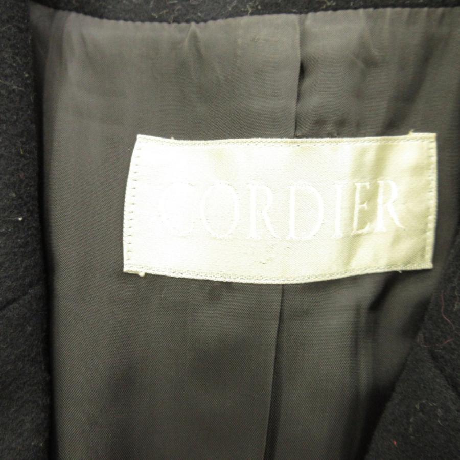 美品 CORDIER コルディア 90's 4B テーラード ジャケット ブレザー コート 金ボタン ヴィンテージ 40 黒 ブラック レディース 古着 中古 | CORDIER | 05