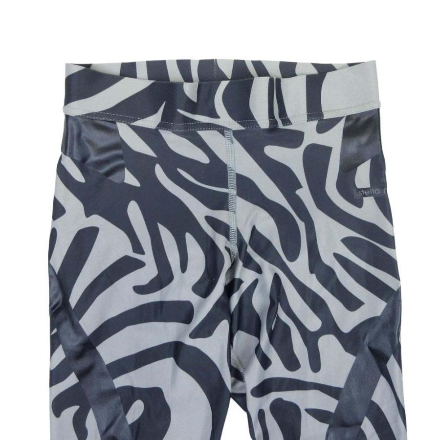 良品 adidas by Stella McCartney アディダスバイステラマッカートニー ゼブラ柄 トレーニングウェア ストレッチ ボトムス XS グレー レディース 古着 中古 | adidas by Stella McCartney | 02