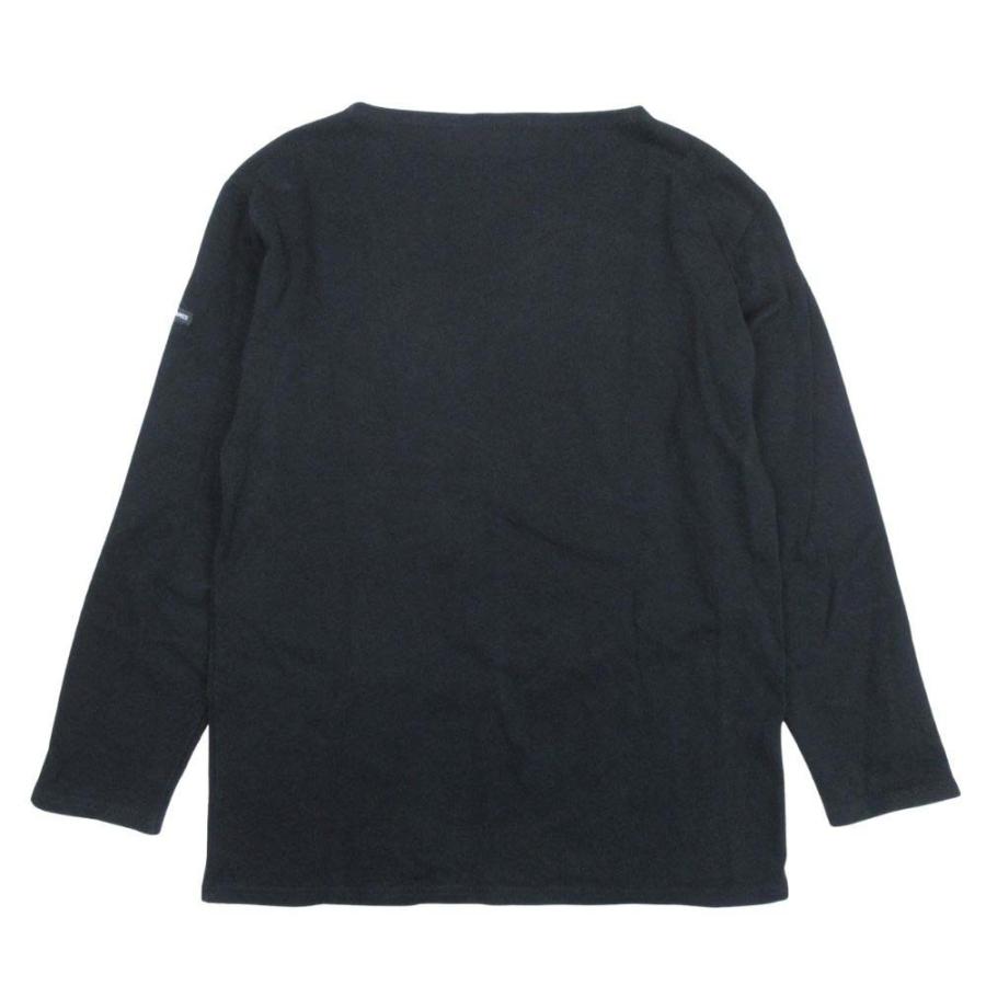 良品 SAINT JAMES セントジェームス バスクシャツ ウエッソン 長袖 ボートネック カットソー トップス ヘビーウェイト 4/M ブラック メンズ 古着 中古 | SAINT JAMES | 01