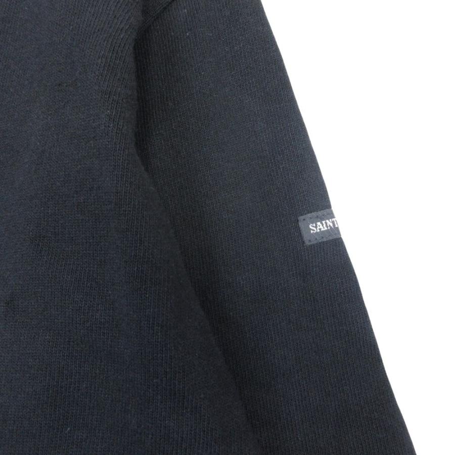 良品 SAINT JAMES セントジェームス バスクシャツ ウエッソン 長袖 ボートネック カットソー トップス ヘビーウェイト 4/M ブラック メンズ 古着 中古 | SAINT JAMES | 03