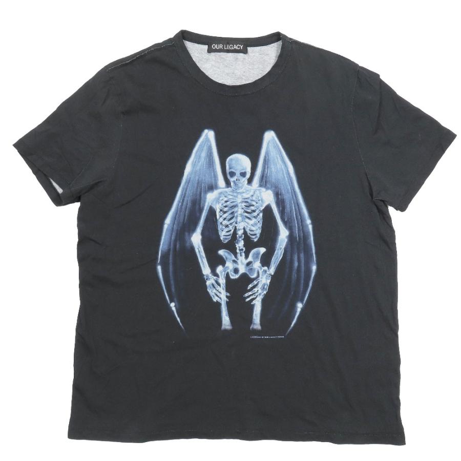アワーレガシー OUR LEGACY Tシャツ カットソー 48 ブラック Our Legacy（アワーレガシー） 美品 NEW BOX T-SHIRT Tシャツ